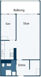 Plantegning 2-roms